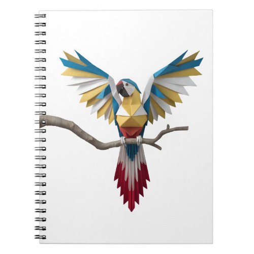 origami parrot t shirt notebook