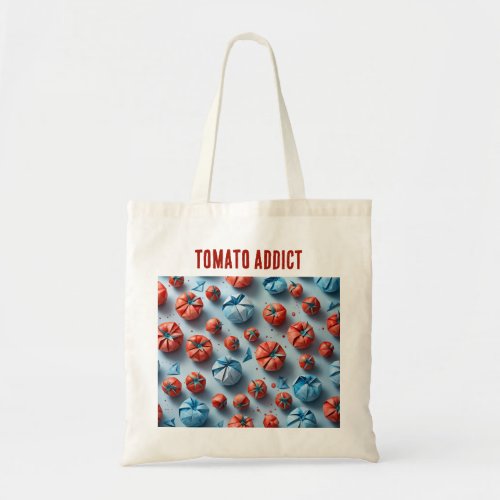 Origami Pattern _ Tomato Addict Tote Bag