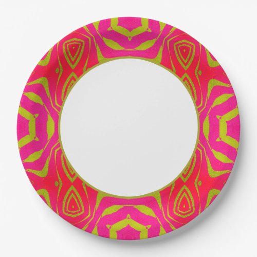 Origami Pink Gold  Dinnerware Paper Plates