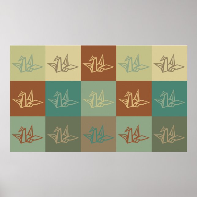 Origami Pop Art Poster (Front)