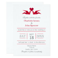 Paper Crane Invitations | Zazzle