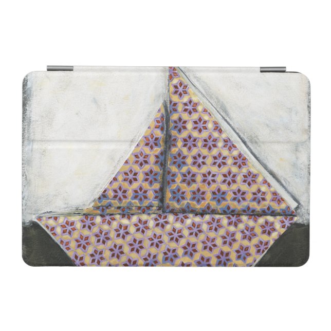 Origami Sailboat on Star Design Paper iPad Mini Cover (Horizontal)