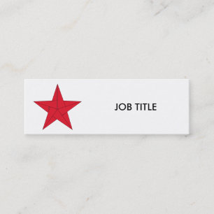 Origami Star – Red Mini Business Card