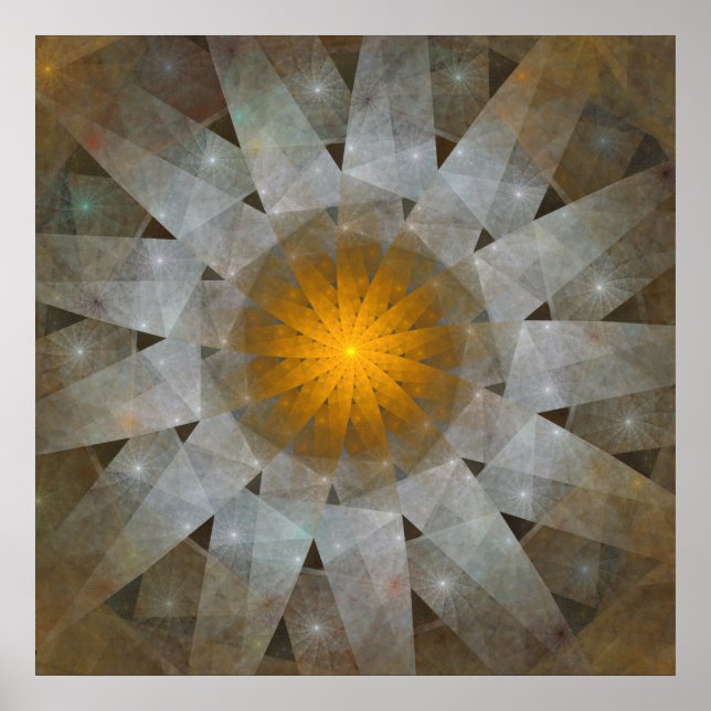 'Origami Sun' Poster (Front)