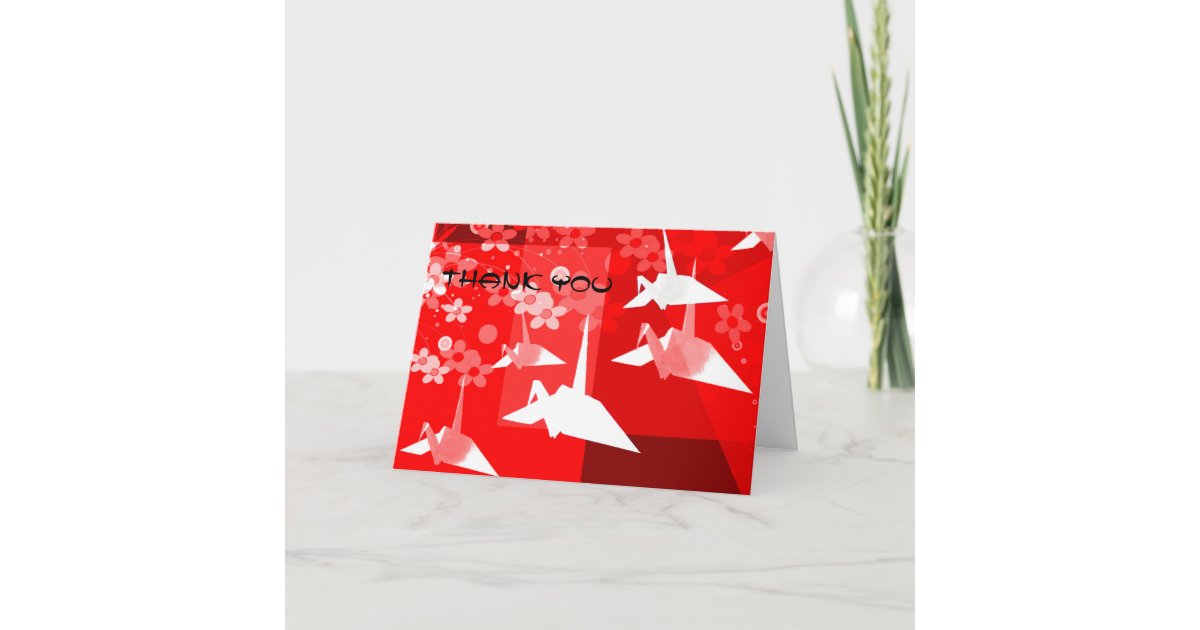 Origami Thank You Card | Zazzle