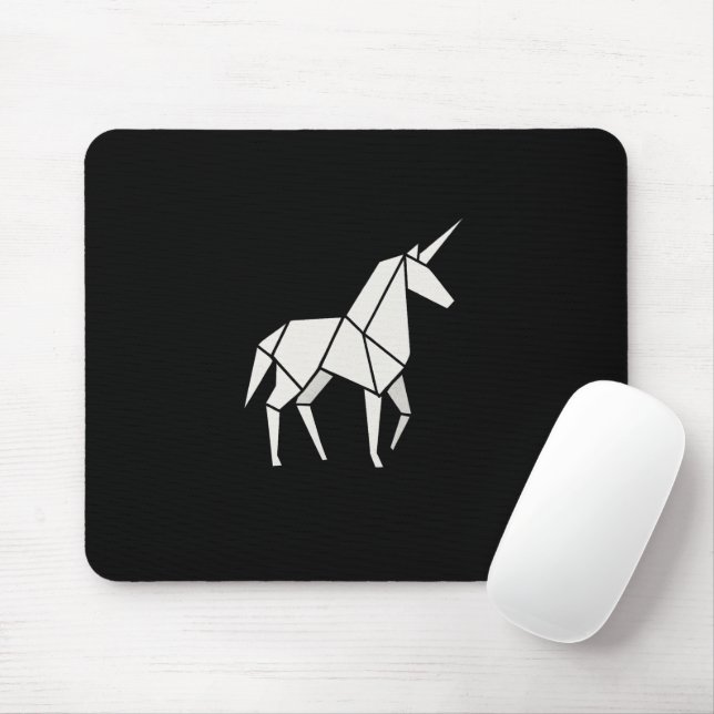 ORIGAMI UNICORN Mousepad (With Mouse)