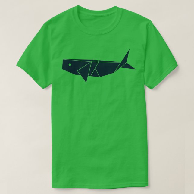 Origami Whale 3 T-Shirt (Design Front)