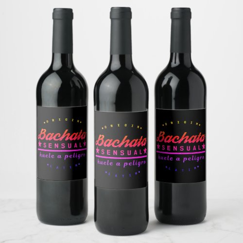 Origin Bachata Sensual Wine Label