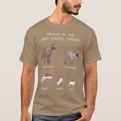 Origin of the Jack Russell Terrier Evolution T_Shirt