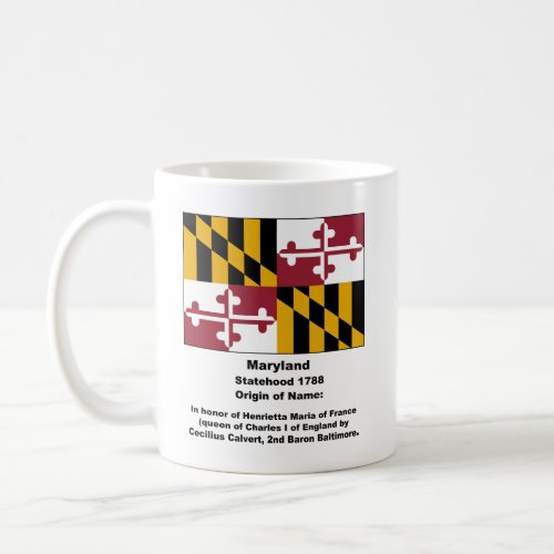 Origin of the Name of Maryland Coffee Mug