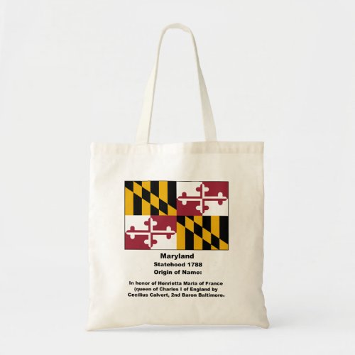 Origin of the Name of Maryland Tote Bag
