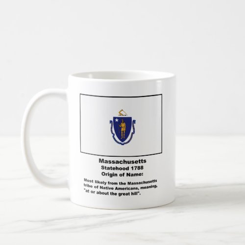 Origin of the name of Massachusetts  Coffee Mug