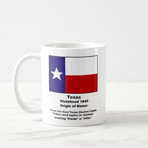 Origin of the Name of Texas Coffee Mug