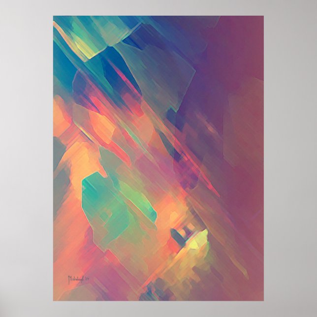 Origin of thought - abstract painting print (Front)