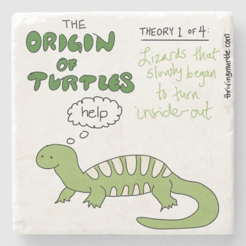 Origin of Turtles Theory 1 Stone Coaster