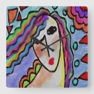 Originak Abstract Art Acrylic Wall Clock