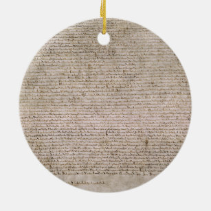 ORIGINAL 1215 Magna Carta British Library Ceramic Ornament