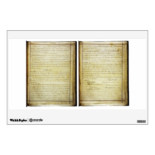 ORIGINAL 14th Amendment U.S. Constitution Wall Sticker (Front)