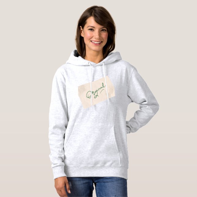 Original 1 Ash Women's Pullover Hoodie  (Front Full)