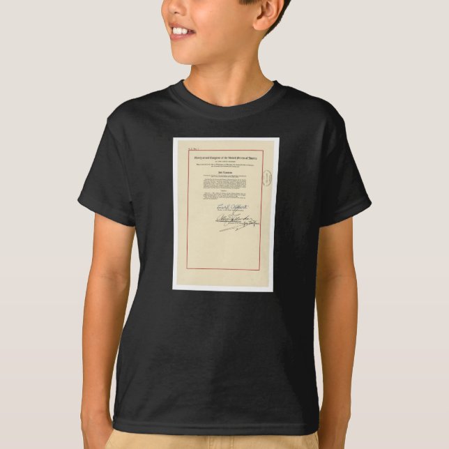 ORIGINAL 26th Amendment U.S. Constitution T-Shirt (Front)