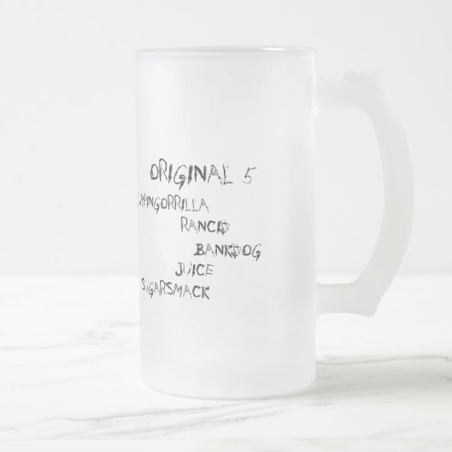 Original 5 series frosted glass beer mug (Right)