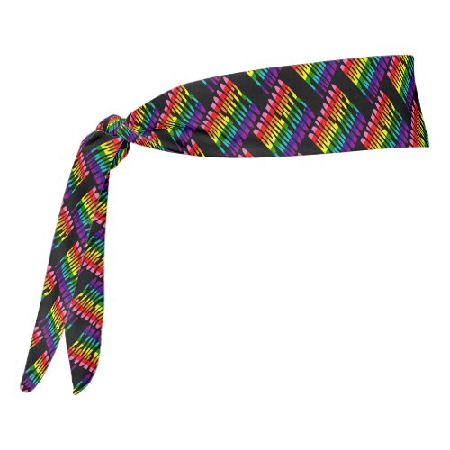 Original 8 Stripe LGBT Rainbow Flag Gay Pride 2023 Tie Headband