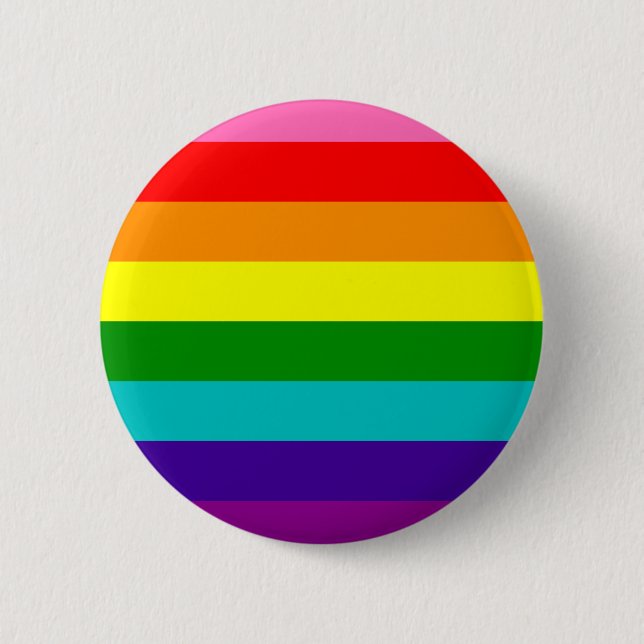 Original 8-Stripe Pride Flag Button (Front)