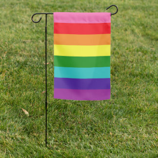 Original 8 Stripe Rainbow Gay Pride Garden Flag