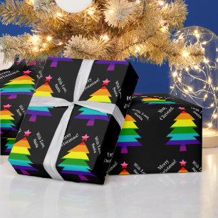 Original 8 Stripes LGBT Pride Flag LGBTQ Christmas Wrapping Paper