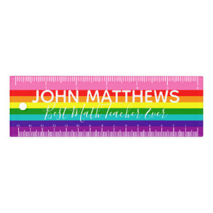 Original 8 Stripes Rainbow Flag LGBT Pattern Ruler