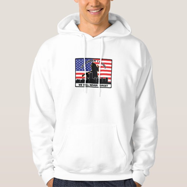 Original 9/11 Firefighter Design Hoodie (Front)