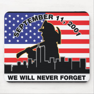 Original 9/11 Firefighter Design Mouse Pad