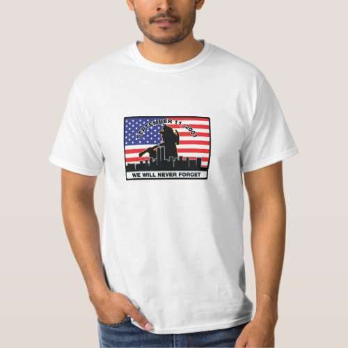 Original 911 Firefighter Design T_Shirt