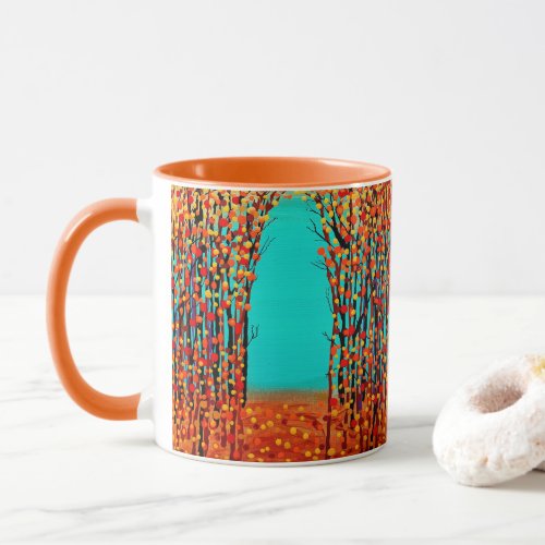 original abstract art Autumn Color Mug