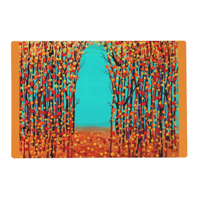original abstract art Autumn Color Placemat (Front)