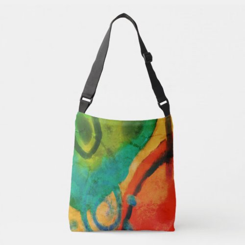 Original Abstract Art Crossbody Bag