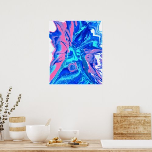 original abstract art In to the Vortex Poster