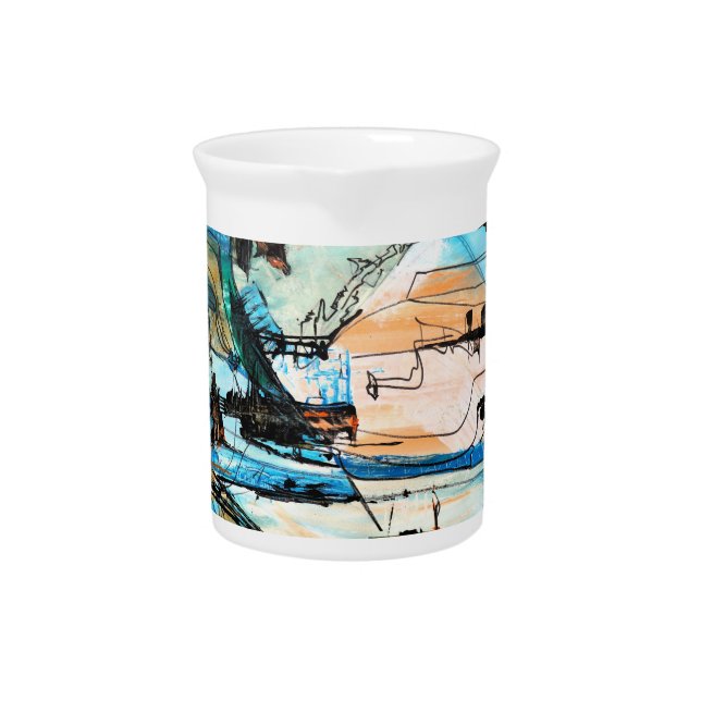 Original Abstract Art Mug Beverage Pitcher (Front)