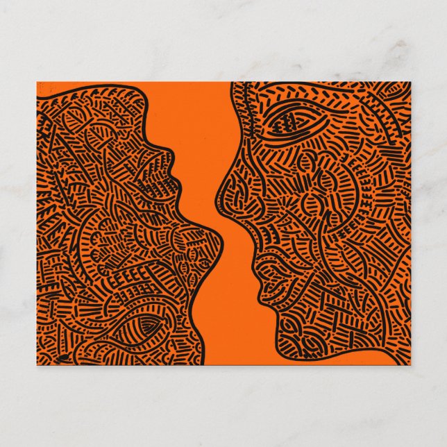 Original abstract art postcard (Front)