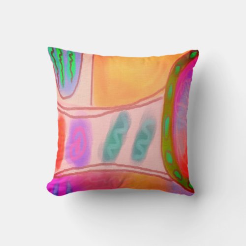 Original Abstract Art Throw Pillow