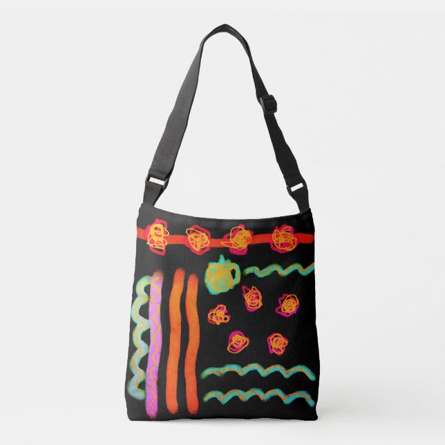 Original Abstract Digital Painting on Tote (Front)