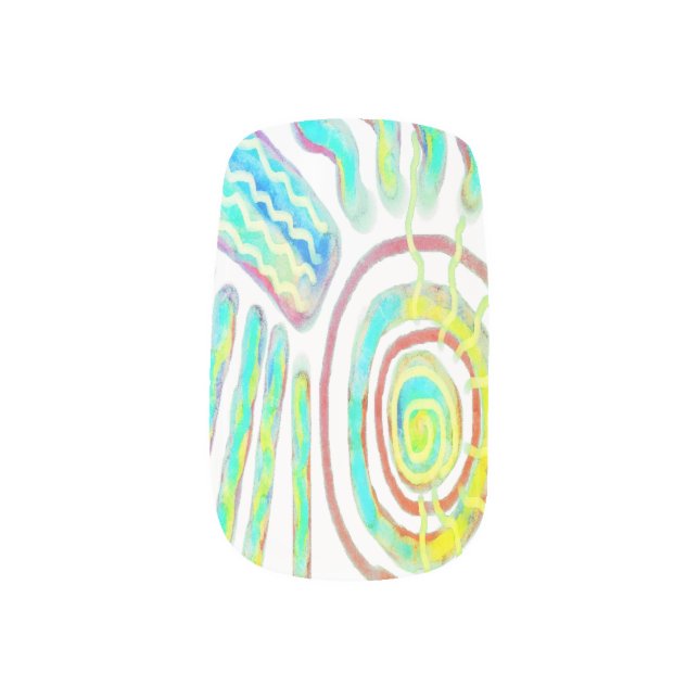 Original Abstract Nail Art (Left Thumb)