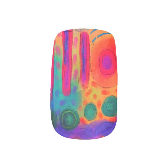 Original Abstract Nail Art (Left Thumb)