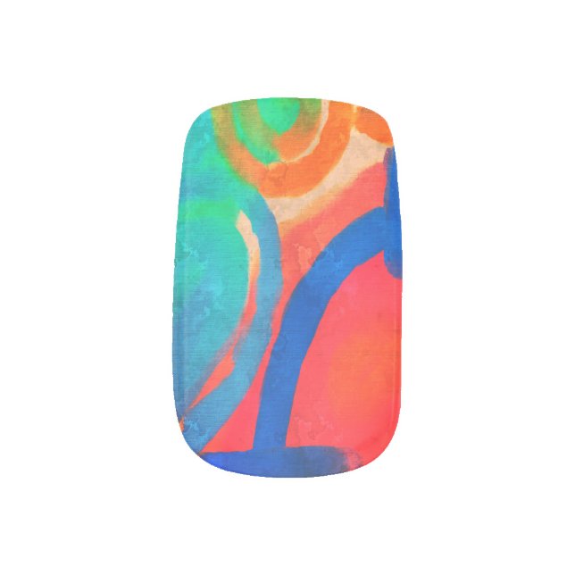 Original Abstract Nail Art (Left Thumb)