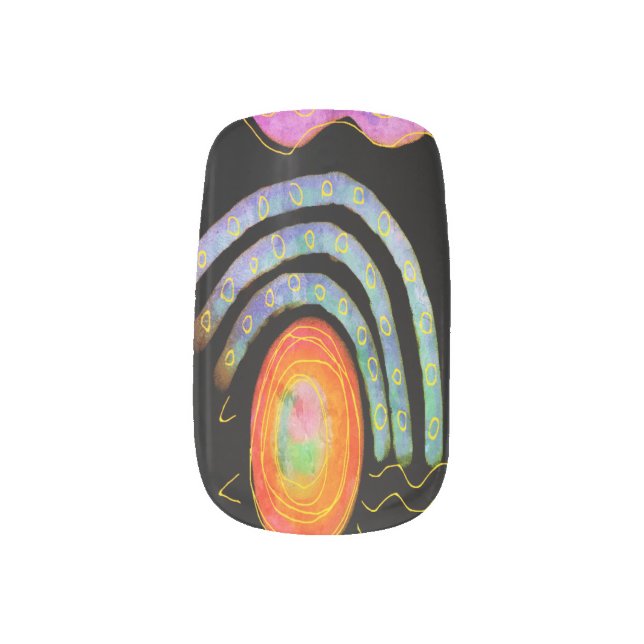 Original Abstract Nail Art (Left Thumb)