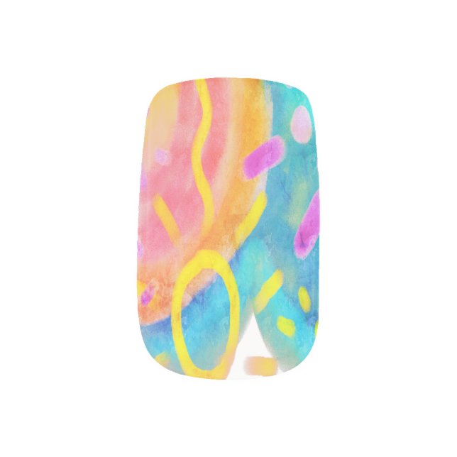 Original Abstract Nail Art (Left Thumb)