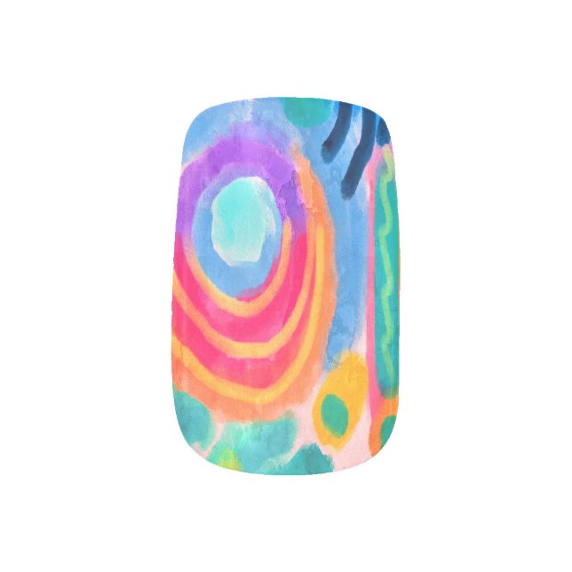 Original Abstract Nail Art (Left Thumb)