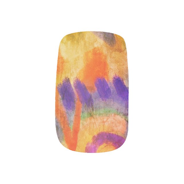 Original Abstract Nail Art (Left Thumb)