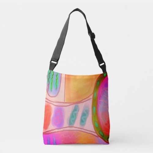 Original Abstract Painting Crossbody Bag