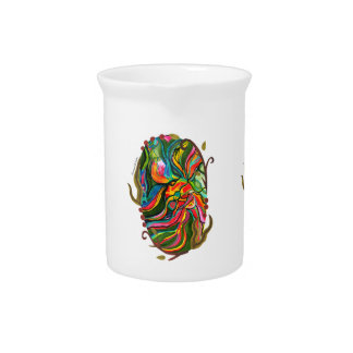 Original Abstract Portal Pattern Beverage Pitcher